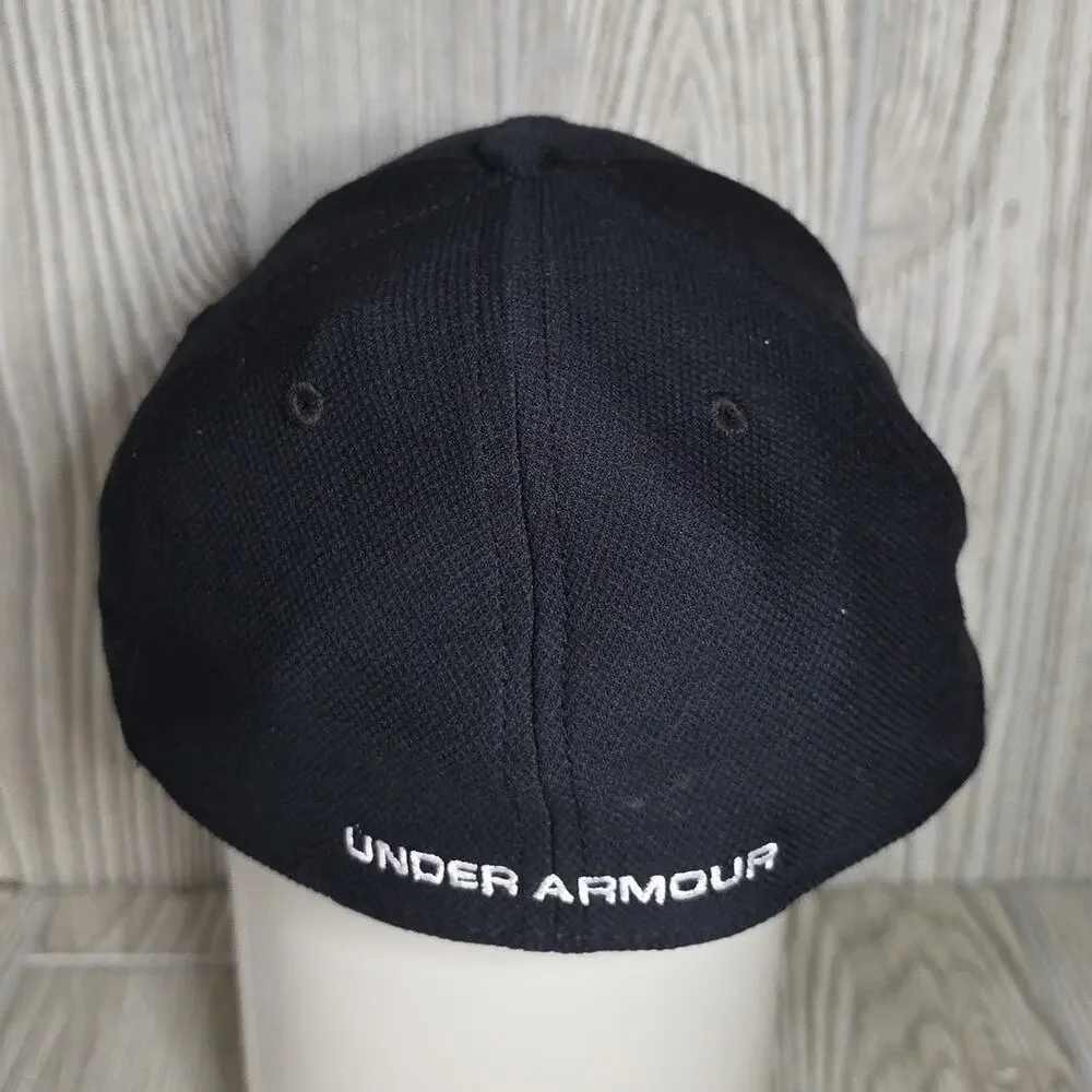 Under Armour Blitzing 3.0 Black Cap with White Logo Adult Size Medium/Large